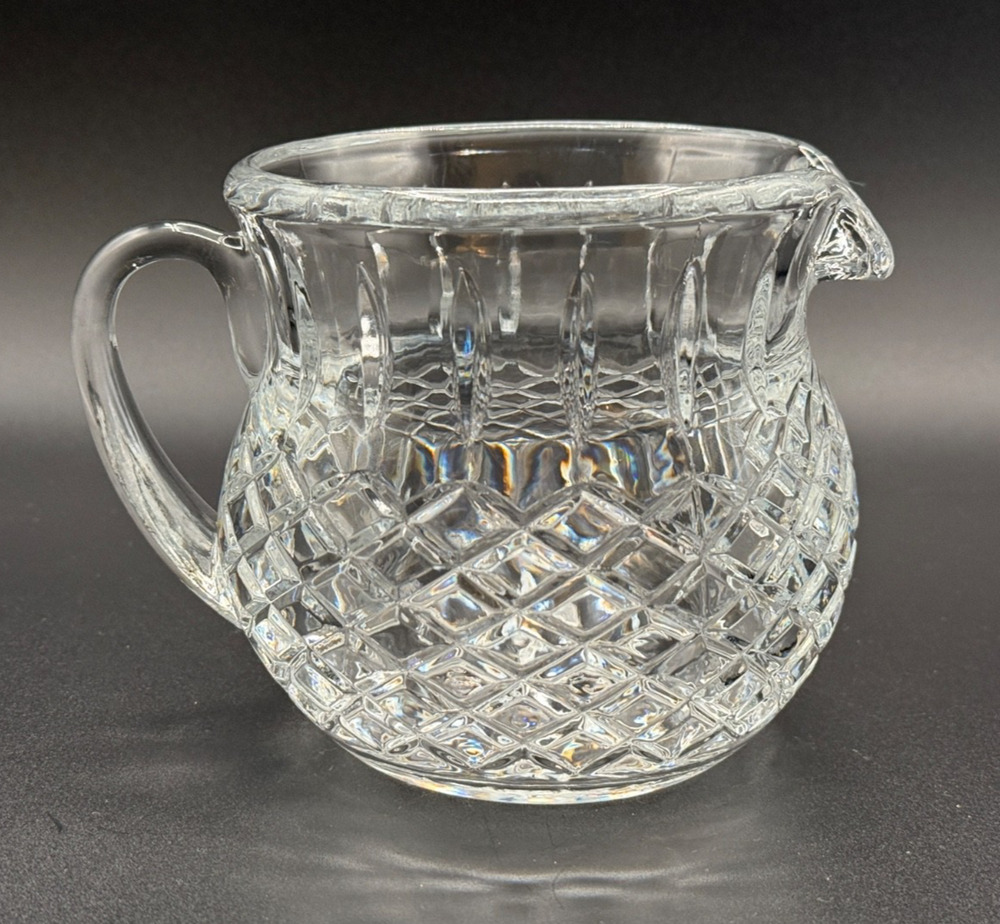 ✨ FTD Crystal FTY2 20 oz Pitcher – Cut Crystal Creamer Syrup Server 4.5”